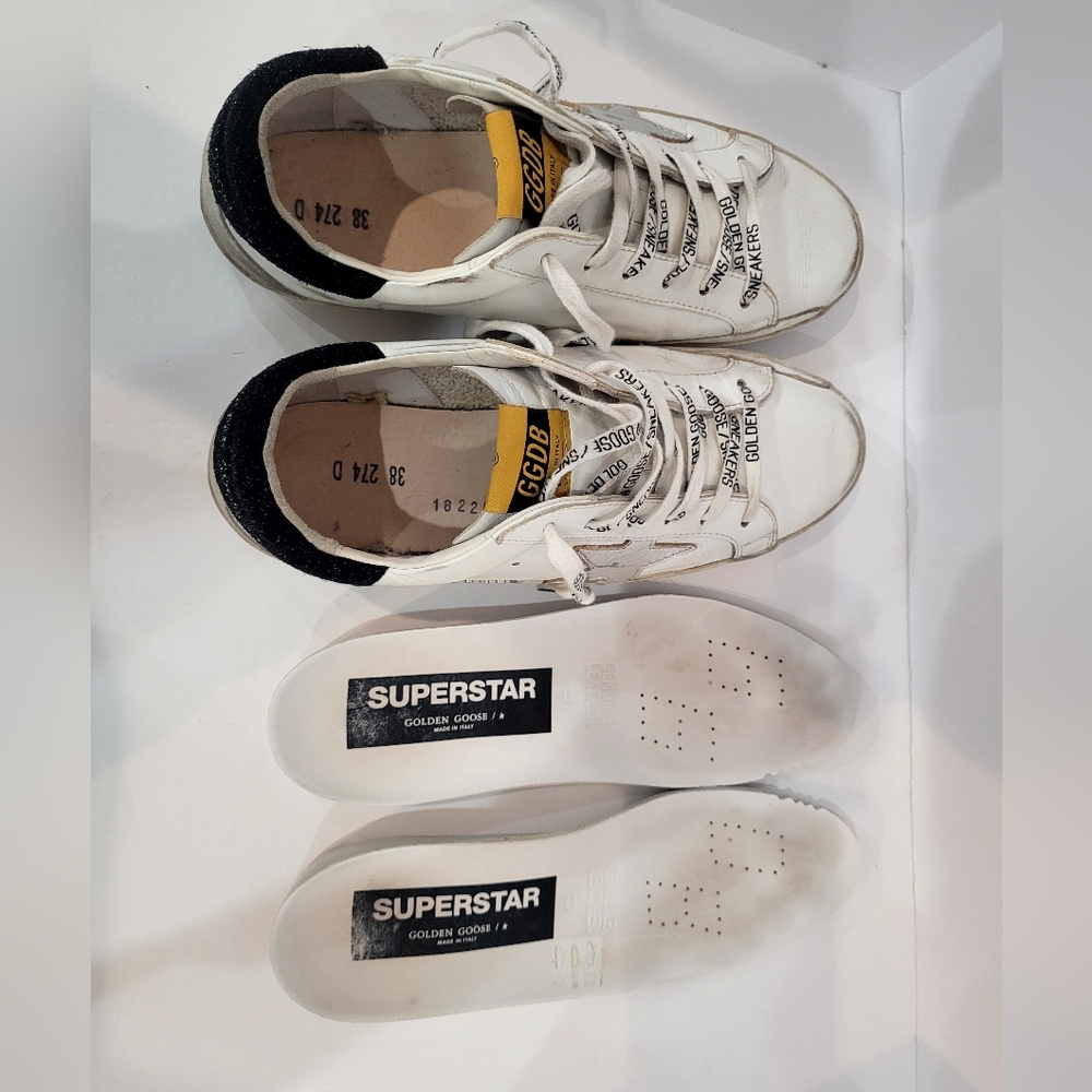 GOLDEN GOOSE SNEAKERS Size 38 in Excellent Condition - Picture 7 of 12